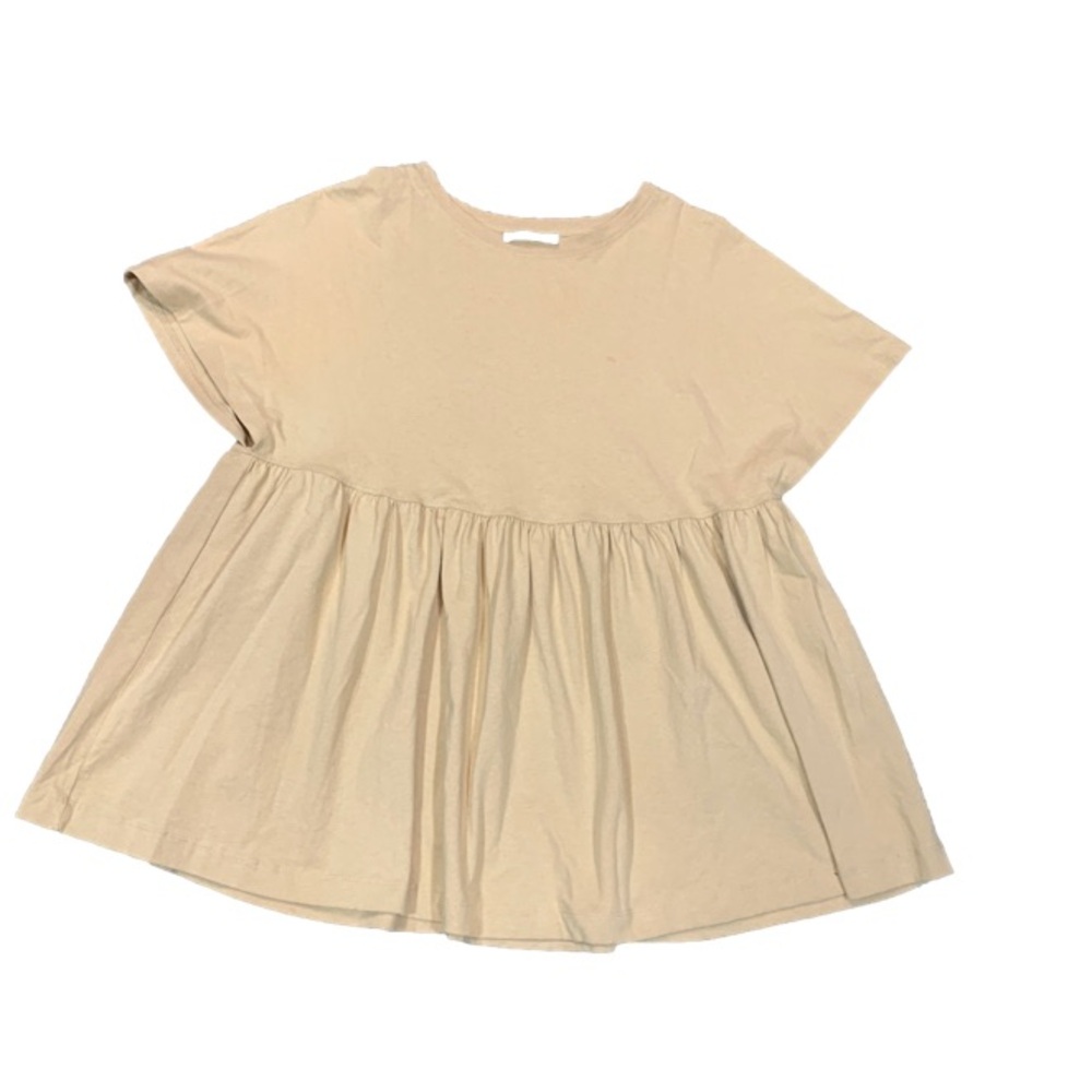 Zara beige baby doll top